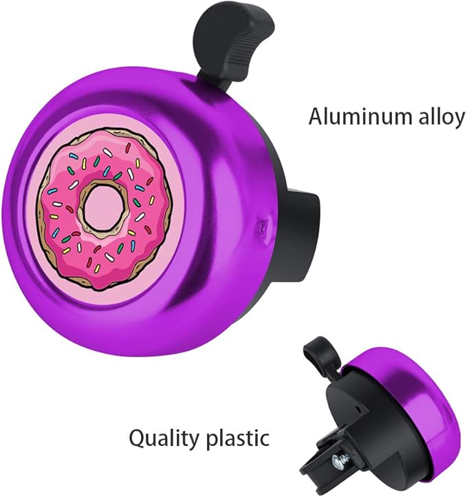 MZELQ Bicycle Bell Cute Clear Sound Adjustable Size Aluminum Bike Accessories Bell Ring for Girls Women Kids Adults