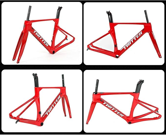 Lightweight Racing Road Bike Frameset 700c Carbon Disc Brake Frame 46/48/50/52/54/56cm Internal Routing Frame Thru Axle