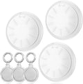 3 Packs Air Tracker Tags[Apple MFi Certified],Tracker Tags Work with Apple Find My (iOS Only),Bluetooth Tracker with Waterproof Case,Smart Keys Finder and Item Locator for Keys,Bags,Luggage,etc