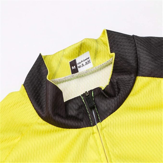JPOJPO USA Cycling Jersey Men Short Sleeve Bike Shirts Biking Jersey Summer American Bicycle Tops with 3 Pockets Reflective