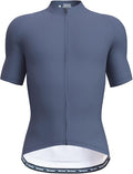 Wulibike Men's Cycling Jerseys Short Sleeve Bike Biking Shirts Full Zip with Pockets Road Bicycle Clothing