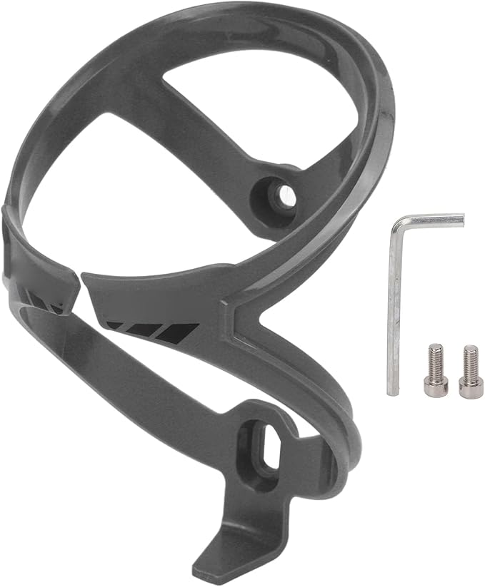Bicycle Water Bottle Cage Holder Ultra Lightweight Durable Stable Bottle Mount for Road Mountain Bikes Outdoor Cycling Carbon Fiber Material 2.69oz (Dark Gray)