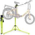 E Bike Stand Repair (Max 132 lbs) - Foldable Bike Stand for Maintenance of Road Bike Stand& Mountain Bike Stand,Bicycle Repair Stand for E-bikes with Super-strong Tube,Height Adjustable Portable Bicycle Heavy Duty Mechanics Workstands