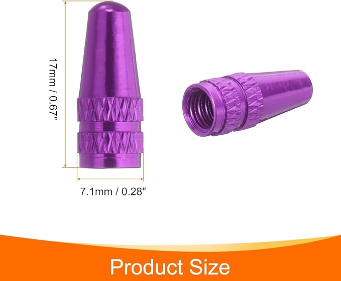 HARFINGTON Bike Valve Caps Anodized Aluminum Road Bicycle Air Tire Valve Caps Dust Caps for MTB Road Racing Bicycle