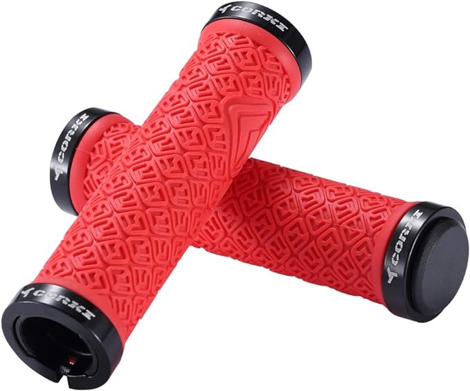 corki Mountain Bike Grips,Double Lock on Locking Bicycle Handlebar Grips for MTB,Downhill