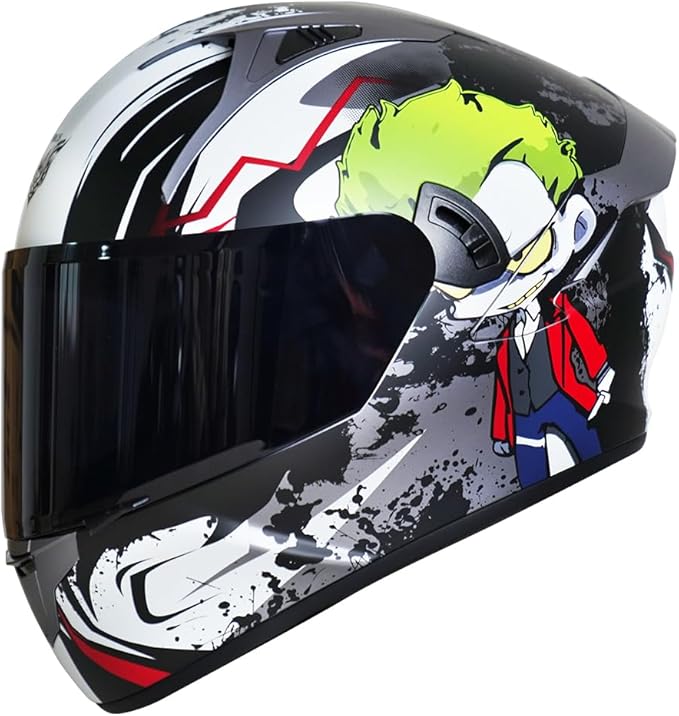 VCOROS X9 Full Face Motorcycle Helmet Replacement Shield 5Color Lens Available (Black)