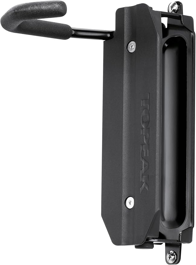 Topeak Swing-Up EX Bike Holder – Adjustable Wall-Mount Bicycle Storage Rack with Swing Mechanism, Space-Saving Design, Fits Tires up to 2.35”, Aluminum and Steel Construction, Easy Installation