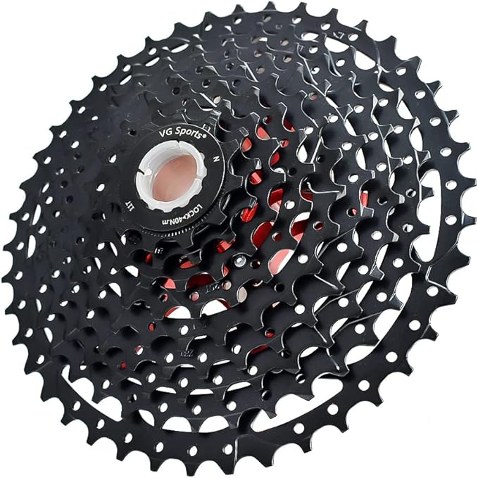 VG SPORTS 8/9/10/11/12 Speed Ultra-Light Bike Cassette for Mountain Bike 11-40T/11-42T/11-46T/11-50T/11-52T MTB Cassette Lightweight Aluminum Bracket Cassette