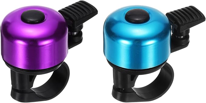 HARFINGTON Bike Bell Mini Bicycle Bell with Loud Crisp Clear Sound Bike Ring Bell Aluminum Bike Accessories