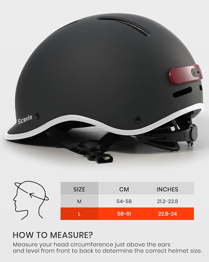 Bike Helmet for Adults with Rechargeable Rear Light, Adjustable Cycling Helmet for Men Women Youth - Safety Certified for Bicycle, Skateboard, Road Bike & Commuting