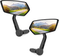 Arkham Bike Mirror for 0.59-0.65" Diameter Handlebar HD Bar End Bicycle Mirror Auto-Grade Glass fits Thickened Automotive Grade Glass for Handlebar E-Bike (Pentagonal Pair)