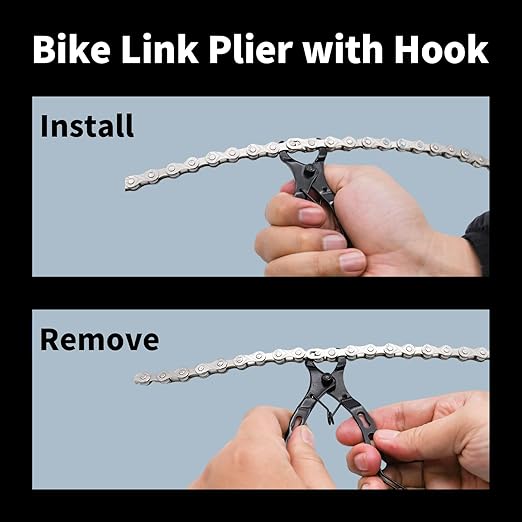 Bicycle Chain Suitable for Road Bikes, Mountain Bikes, City Bikes, Folding Bikes, and Electric Bikes (HUB Motor), 6/7/8 Speed, 126 Links with Quick Release