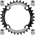 FOMTOR 104 BCD Chainring (30-52T) 7-12 Speed Compatible CNC 7075 Aluminum Narrow Wide Tooth Round Oval Chainrings for MTB/Road Bike Ebike Chainwheel Black/Red