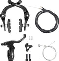 Bike U-Brakes Set Right Brake Lever with Rear Cable Brake Pads Rim Brake for 22.2 mm Handlebar Suitable for BMX Bicycle