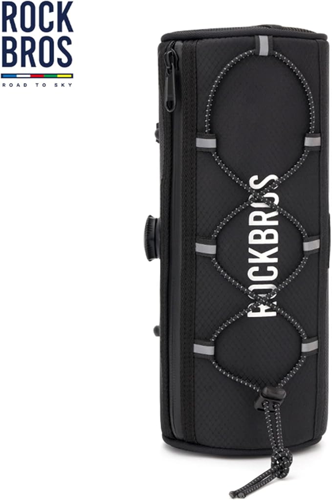 ROCKBROS ROAD TO SKY Bike Handlebar Bag Bicycle Front Bag Bag Storage Bag Lightweight & Sturdy Bicycle Handlebar bag for Road Mountain Bike 2L,Black