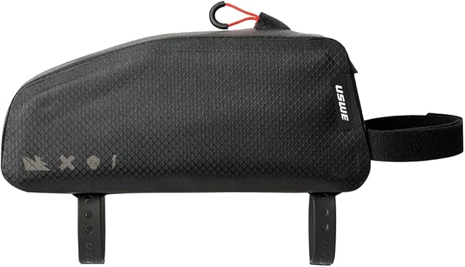 USWE Top Tube Bike Bag, Bolt on Top Tube Bag, Bicycle Bags for Bikes Front Frame, Waterproof Bike Pouch Pack, Phone Bag Cycling Accessories for Mountain Bike, Racing, MTB, E-MTB, Gravel
