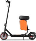 Folding Electric Scooter for Adults with Seat- 19MPH & 21-Mile Range, 350W Motor, 8.5" Solid Tires with App Control & Dual Brake System - UL2272 Certified Commuter E-Scooter