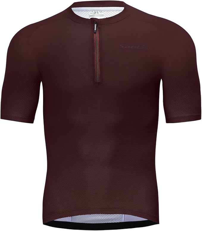 Santic Men’s Cycling Jersey Short Sleeve Bike Shirts for Men Bicycle Jacket with Pockets Breathable & Quick Dry Yorkson