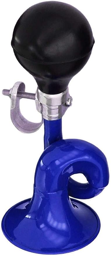 Coolrunner Bugle Horn, Retro Clown Horn, Kids Bike Horn, Classic Vintage Metal Twist Loudspeaker Siren Hooter Snail Air Horn for Vehicles Bicycles Golf Cart