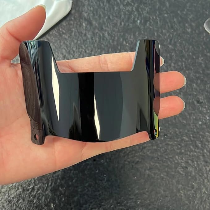 Mini Football Helmet Visor Clear with Clips Universal Fit for Collectors and Display