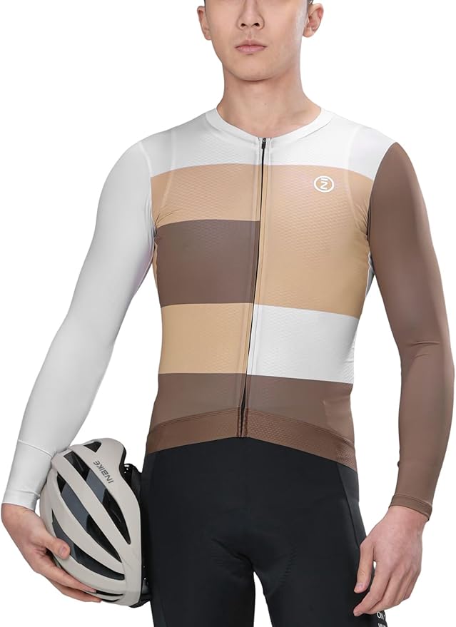 INBIKE Cycling Jersey Long Sleeve Breathable and Quick Dry with 3 Rear Pockets Biking Shirt for Men and Women