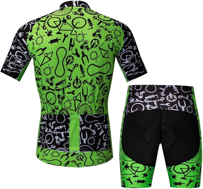 Cycling Jersey Men Set Road Short Sleeve Quick Dry Bike Padded Cycling Clothing Suit Bicycle Wear Summer