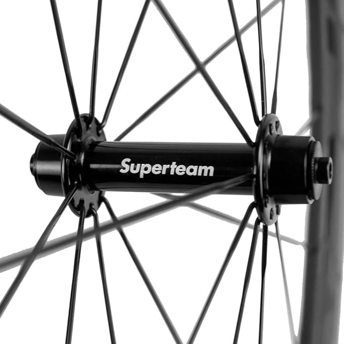 Superteam 50mm Clincher Wheelset 700c 23mm Width Cycling Racing Road Carbon Wheel Decal