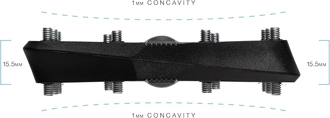 Crankbrothers Stamp Flat MTB Pedals - Size-Specific, Lightweight, Versatile, Durable Bike Pedals