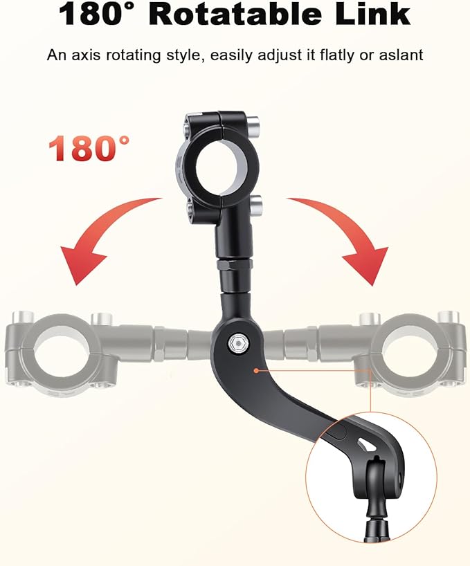 Bike Mirror Large HD Field of Vision, Rear View Mirror, Adjustable Safety Handlebar Bicycle Mirrors Accessories for Ebike Mountain Road Bike Scooter, Fits 22-28mm Handlebars