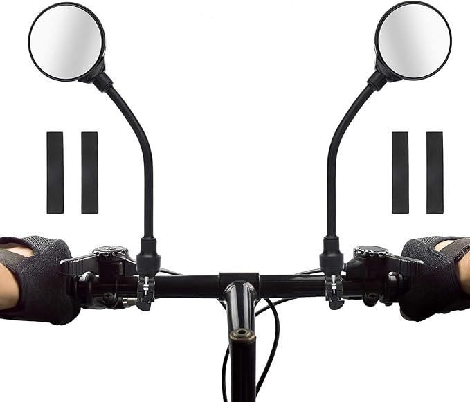 Coitak Bike Mirror, Adjustable Handlebar Rear View Mirrors, 2 PCS Convex Mirror Universal For Bike Bicycle