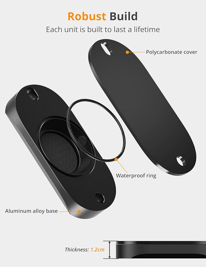 Bike Mount for AirTag (Gen 1 & 2), Waterproof Protective Aluminum Alloy Holder Hides GPS Under Bicycle Bottle Cage, Anti-Theft Holder Bike GPS Tracker Accessory