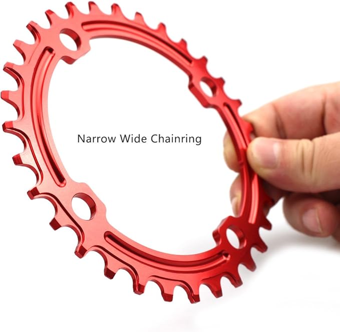 CYSKY 104 BCD Chainring 30T to 52T Narrow Wide Chainring with Sprocket Bolts for 1x Set-up Road Bike Mountain Bike BMX MTB Gravel Ebike