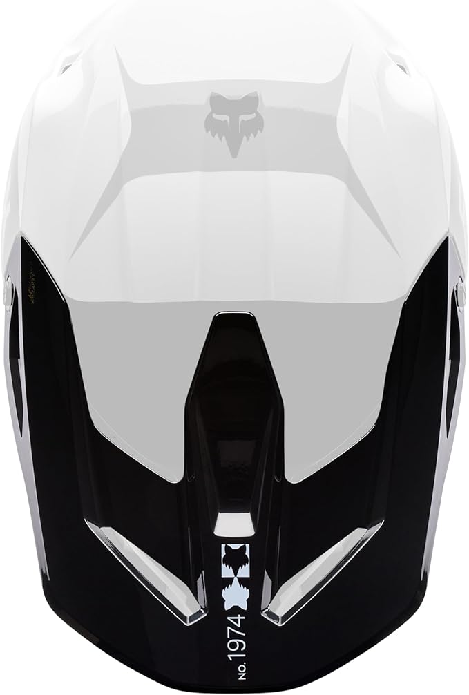 Fox Racing V1 Motocross Dirt Bike Helmet Visor, Black/White Noble, X-Large/XX-Large