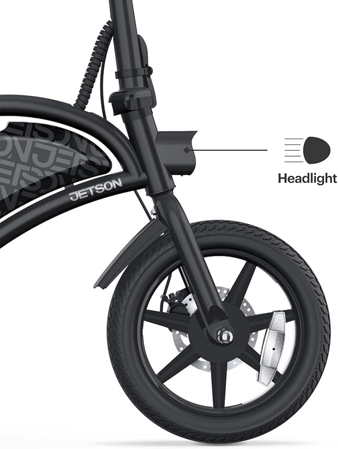 Jetson Bolt Electric Bike, Foot Pegs, Easy-Folding, Built-in Carrying Handle, Twist Throttle, Cruise Control, Up to 15.5 MPH, Range Up to 15 Miles, Ages 13+