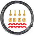 Replacement Bike Hydraulic Disc Brake Hose with Brass Olive and Barbed Fitting Kit Compatible with Shimano BH59, BH90, AVID SRAM and Magura, 2.5m Length, Multiple Fitting options (for AVID SRAM)