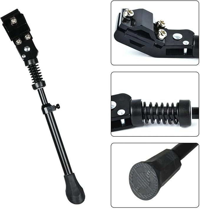 Bike Kickstand 2 PCS Adjustable Bicycle Kickstand Aluminum Alloy Bike Parking Rack Mountain Support for Bicycle