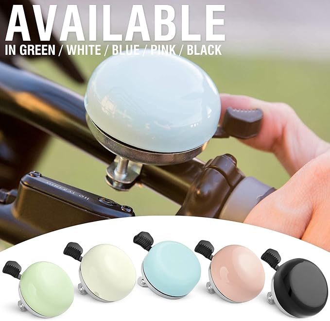 MARQUE Beach Cruiser Bike Bell – Classic Bicycle Bell Design for Adults and Kids with Traditional Ring Sound