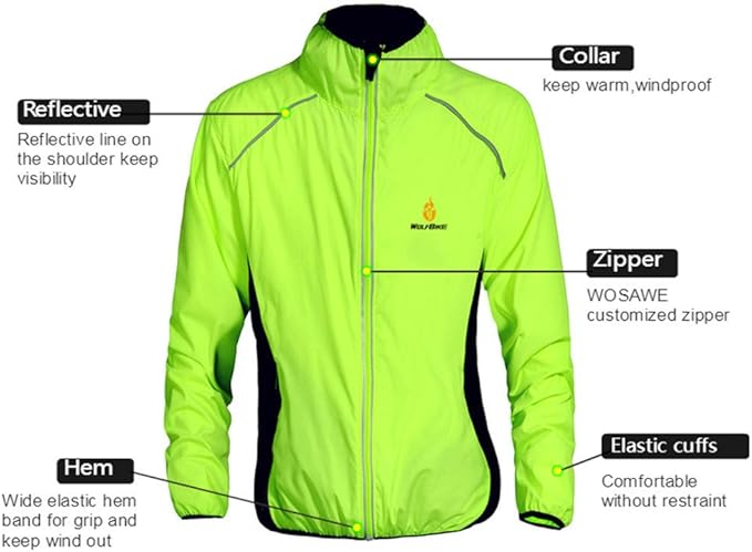 Cycling Jacket Cyclists' Jerseys Vest Wind Coat Windbreaker Jacket Outdoor Sportswear