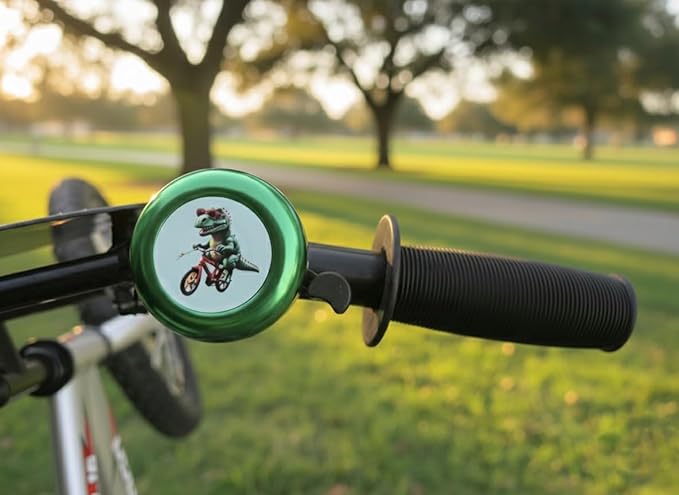 Bike Bell – Fun Unicorn & Dinosaur Designs, Loud Crisp Sound, Durable Metal Bicycle Bell for Boys & Girls (Multiple Colors & Styles)