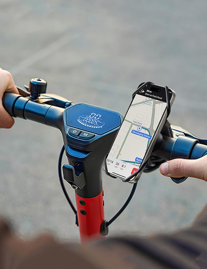 JOYROOM Bike Phone Holder, 2024 Upgrade Phone Mount for Bike [7.2'' Big Phone Friendly&Ultra-Stable], Bicycle Motorcycle Phone Mount Holder Handlebar Cell Phone Clamp for iPhone 15/16 Pro Max Scooter