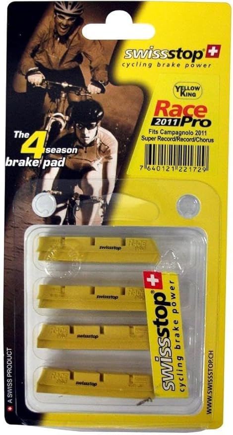 SwissStop RacePro Brake Pads (Fits Campagnolo), 4 Pads (Complete Bike)