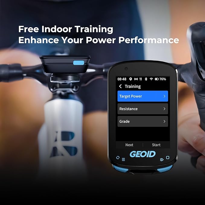 GEOID CC600 Color Screen Bike/Cycling Computer Wireless - Route Navigation with Re-Route Planing, WiFi & Bluetooth, Fast 5s GPS Positioning, with CS600 Cadence/Speed Sensor for Cycling