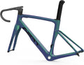 49/52/54/56cm Carbon Road Bike Frameset BSA BB68 Quick Release Frame Carbon Fiber Tapered Fork Disc Brake Frame Lightweight Thru Axle 12x100mm/12x142mm Internal Routing(Green 1,56cm)