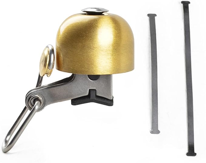 Electric Bicycle Handlebar Bell for Adults, Vintage Style Brass Bicycle Bell with Loud Sound for Road Bike, Mountain Bike and Scooter