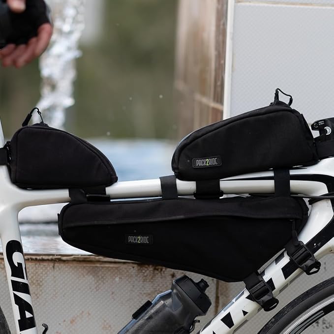 Mira Bike Frame Bag - Water Resistant, Durable Cordura Fabric & Bicycle Equipment Bag - Biking Storage, Bikepacking Pouch, Road for Cycling Adventures