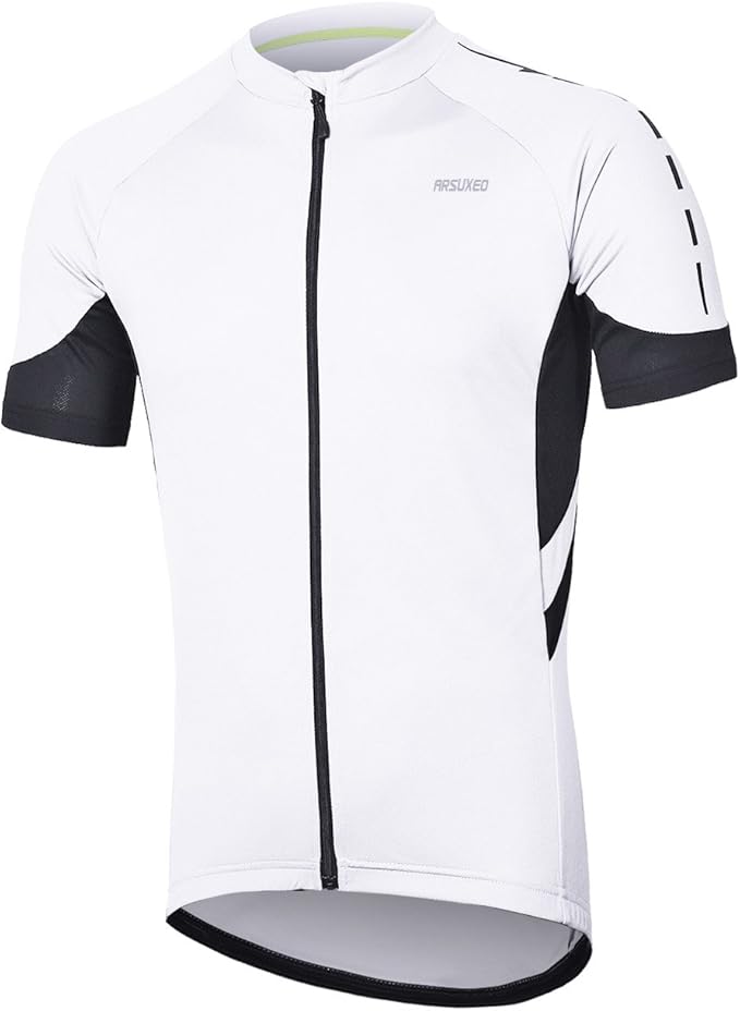 ARSUXEO Men's Short Sleeves Cycling Jersey Bicycle Biking Bike Shirt 636