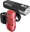 CATEYE AMPP & ViZ USB Rechargeable Bike Light Combo Kit – IPX4 Waterproof High Lumen AMPP Opticube™ LED Headlight & ViZ USB Daytime Safety Light, Visible up to 1 Mile, Fits Road, MTB, Gravel Bikes