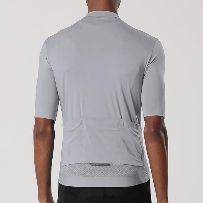 YKYWBIKE Cycling Jersey Men Aero Race Fit, Road Bike Jersey Short Sleeved Moisture Wicking, Breathable,Zip Pocket,UPF50＋