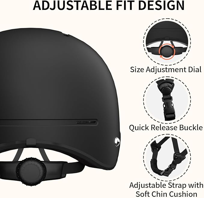 Bike Helmet for Adults, Adjustable Bicycle Helmet for Men & Women, Cycling Helmet with Safety Certified for Scooter, Skateboard, Mountain Bike, Road Bike, Commuting