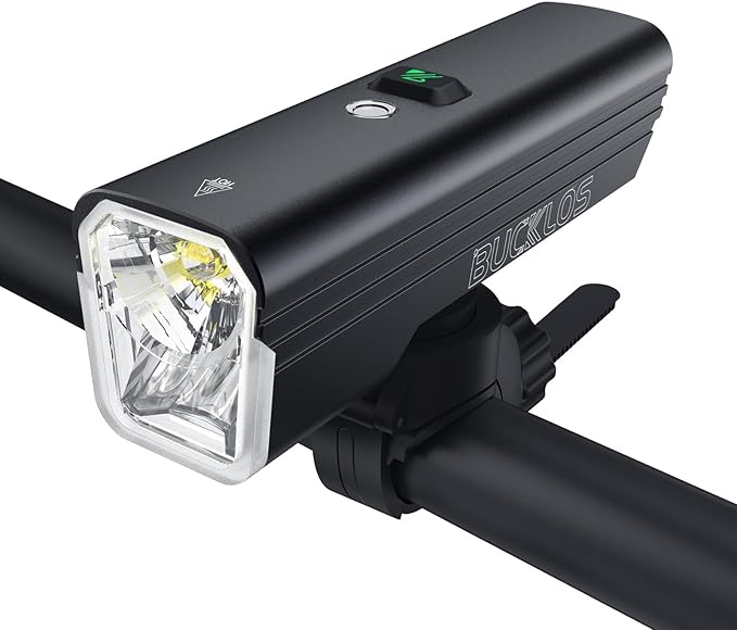 BUCKLOS 1000/1500/2000 Lumens Ultra Bright Bike Lights for Night Riding, Bicycle Headlight with Auto-Dimming LED USB Rechargeable 7/5 Modes, IPX5 Waterproof Front Light, Long Battery Powered